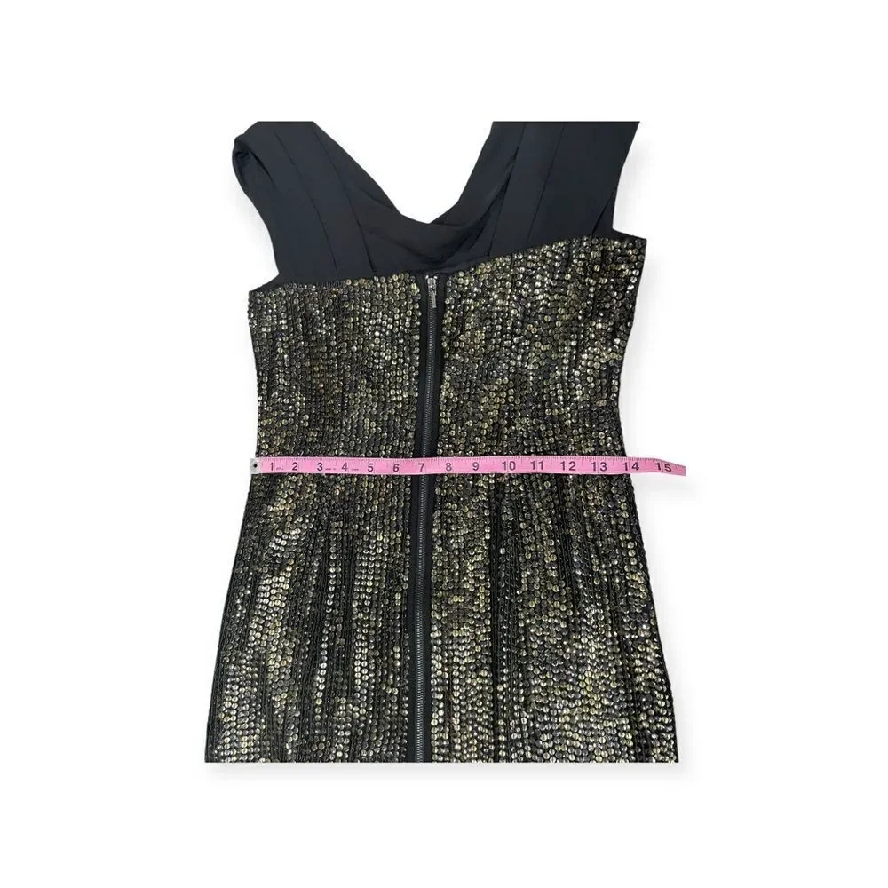 Tory Burch Silk Sequin Sheath Dress Size 0